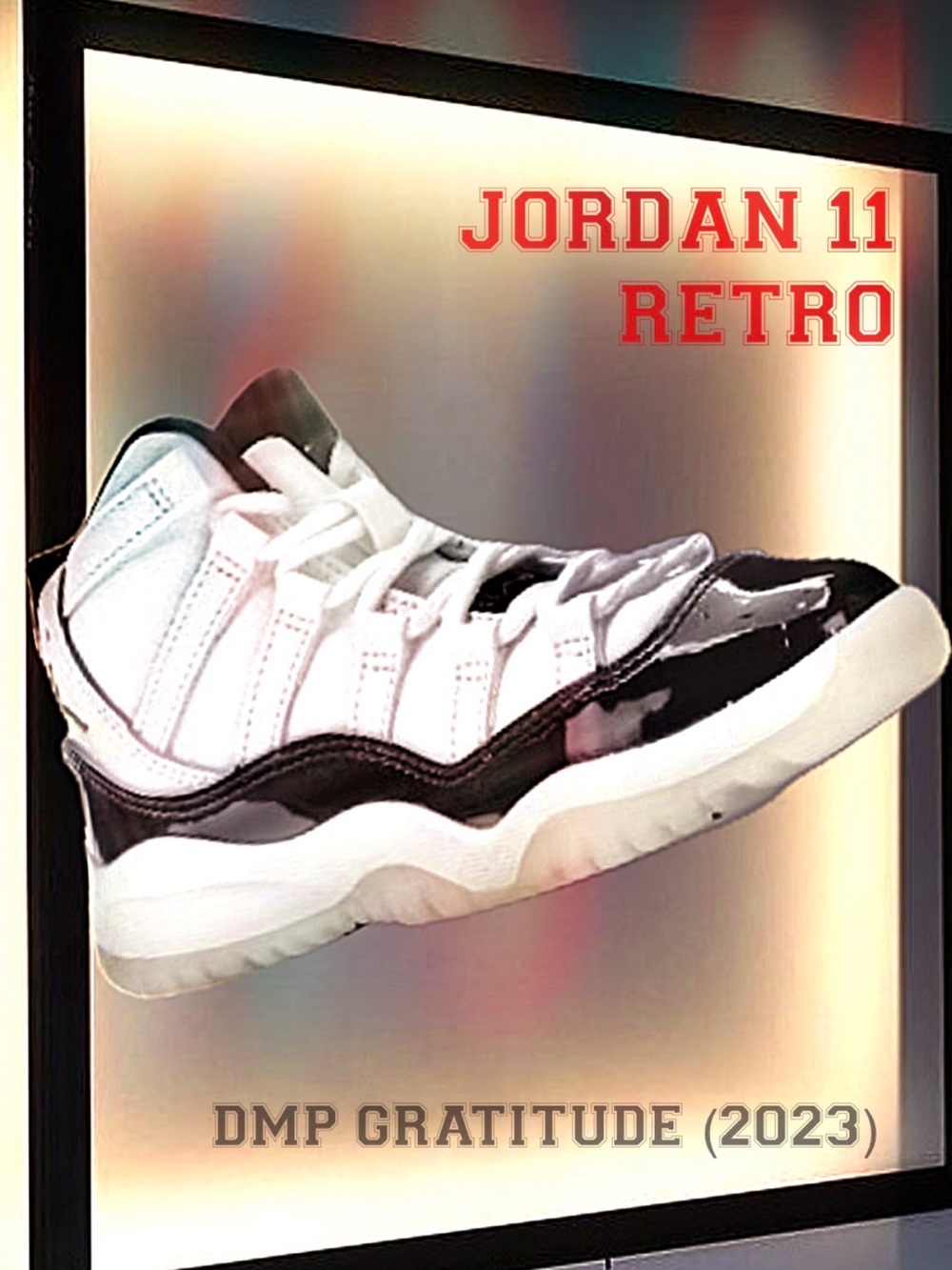 Jordan 11 Retro DMP Black and White Sneakers Toddler 2Y